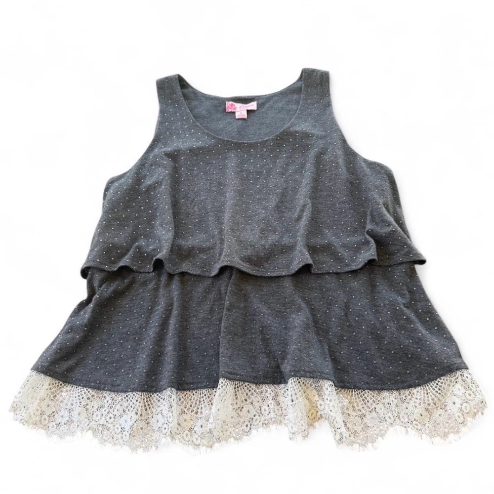 Candie's Tank with Gold Stud Accents